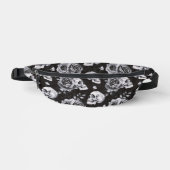 Gothic Occult Skull und Rose Bauchtasche (Vorderseite)