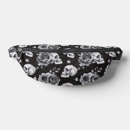 Gothic Occult Skull und Rose Bauchtasche (Ablage )