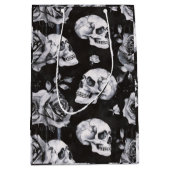 Gothic Occult Skull und Rose Mittlere Geschenktüte (Vorderseite)