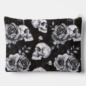 Gothic Occult Skull und Rose Zubehörtasche (Rückseite)