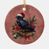 Gothic Onyx Barock Rabe Keramik Ornament (Vorne)