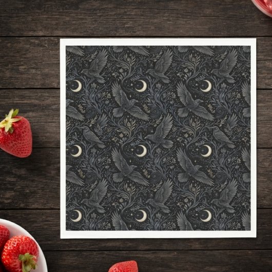 Gothic Onyx Celestialer Rabe Serviette