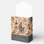 Gothic Orange Baby Carriage Baby Dusche Vielen Dan Geschenkschachtel (Geöffnet)
