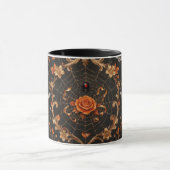 Gothic Orange Rose Combo Tasse (Zentrum)