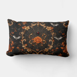Gothic Orange-Rosen-Lendenkissen - Halloween Lendenkissen