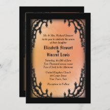 Gothic Orange Wedding Theme