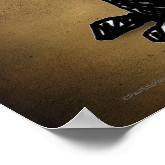 Gothic Oriental Black Cat Poster (Ecke)