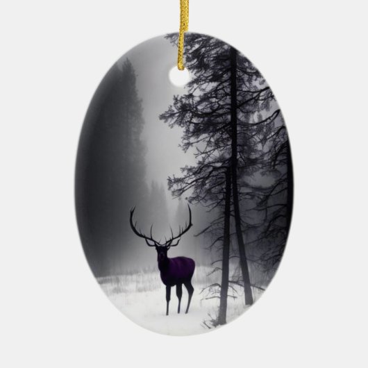 Gothic Ornament Elk in Woods (Vorne)