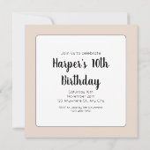 Gothic Ornamental Wappen Geburtstag Einladung (Rückseite)