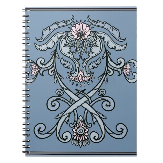 Gothic Ornamental Wappen Notizblock (Vorderseite)