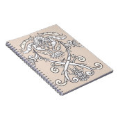 Gothic Ornamental Wappen Notizblock (Rechte Seite)