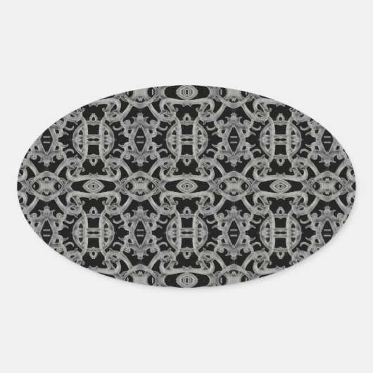 GOTHIC Oval Stickers (Vorderseite)