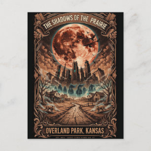 Gothic Overland Park, KS Kunst Horror-Reise Postkarte