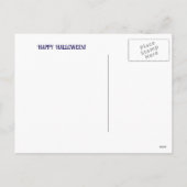 Gothic Owl Candles Moon Fence Feiertagspostkarte (Rückseite)