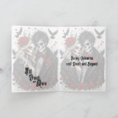 Gothic-Paar Valentinstag Karte (Innenseite)