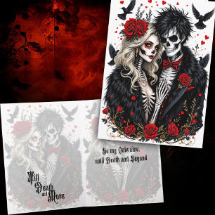 Gothic-Paar Valentinstag Karte