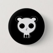 Gothic Panda Button Button Kawaii (Vorderseite)