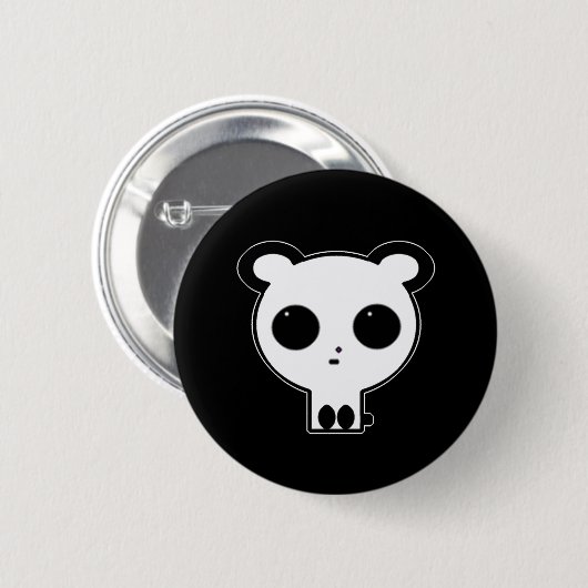 Gothic Panda Button Button Kawaii (Vorne & Hinten)
