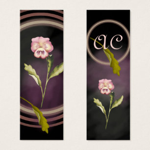 Gothic Pansy mit Initialen