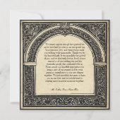 Gothic Parchment Medieval Until Death Dankeskarte (Rückseite)