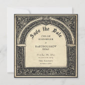 Gothic Parchment Medieval Until Death Photo Save The Date (Vorderseite)