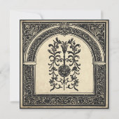 Gothic Parchment Medieval Until Death Wedding Save The Date (Rückseite)