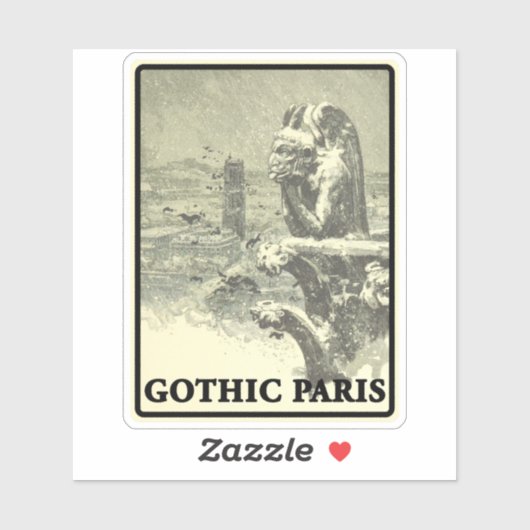 Gothic Paris - v2 Aufkleber (Blatt)