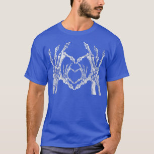 Gothic Pastel Goth Skeleton Hands Heart Couples Ma T-Shirt