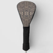 Gothic Pattern Black Golf Head Cover Headcover (Vorderseite)