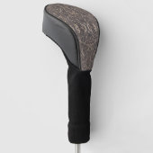 Gothic Pattern Black Golf Head Cover Headcover (angewinkelt)
