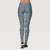 Gothic Pattern Blue Leggings (Rückseite)
