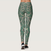 Gothic Pattern Green Leggings (Rückseite)