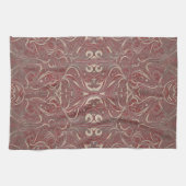 Gothic Pattern Red Kitchen Handtuch (Horizontal)