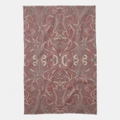 Gothic Pattern Red Kitchen Handtuch (Vertikal)