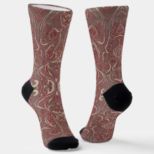 Gothic-Pattern-Rote Socken