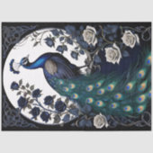 Gothic Peacock Decoupage Seidenpapier (Vorderseite)