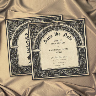Gothic Pergament Mittelalterlich Bis Zum Tod Hochz Save The Date