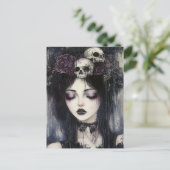 Gothic Persephone Queen of the Underworld Postkarte (Stehend Vorderseite)