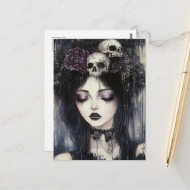 Gothic Persephone Queen of the Underworld Postkarte