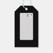 Gothic Personalisiert Christmas Skulls Trees Wreat Geschenkanhänger (Rückseite)