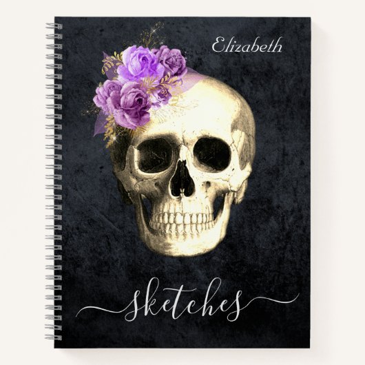 Gothic Personalisiert Sketch Book Notizblock (Vorderseite)