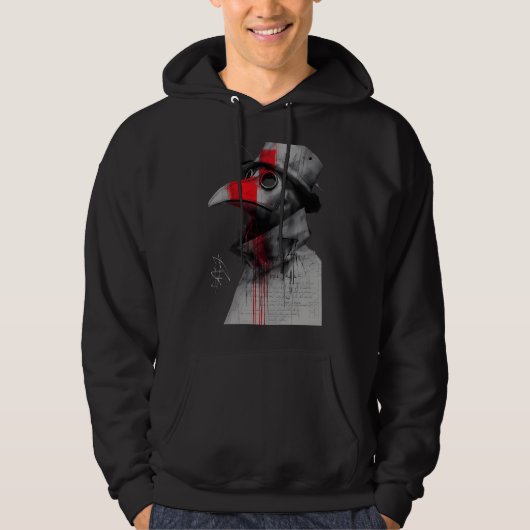 Gothic-Pestdoktor-Trash-Polka-Kapuzenpullover Hoodie (Vorderseite)