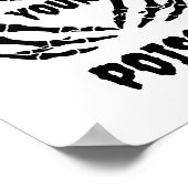 Gothic Pick dein Poison Halloween Baby Duschzeiche Poster (Ecke)