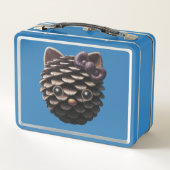 Gothic Pinecone Kitty Metall Brotdose (Rückseite)