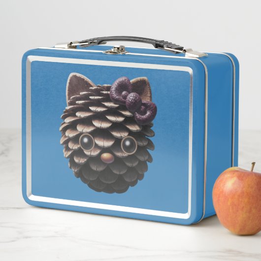 Gothic Pinecone Kitty Metall Brotdose (Beispiel)