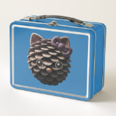Gothic Pinecone Kitty Metall Brotdose (Vorderseite)