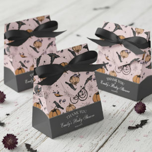 Gothic Pink Baby-Buggy Baby Shower Danksagung Geschenkschachtel