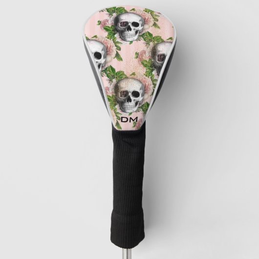 Gothic Pink Bläserskulptur Stripteppich Golf Kopfa Headcover (Vorderseite)
