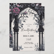 Gothic Pink Floral Garden Gate Pagan Handfasts