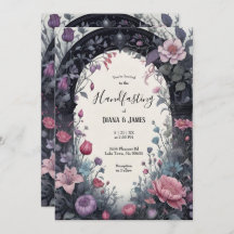 Gothic Pink Floral Garden Gate Pagan Handfasts